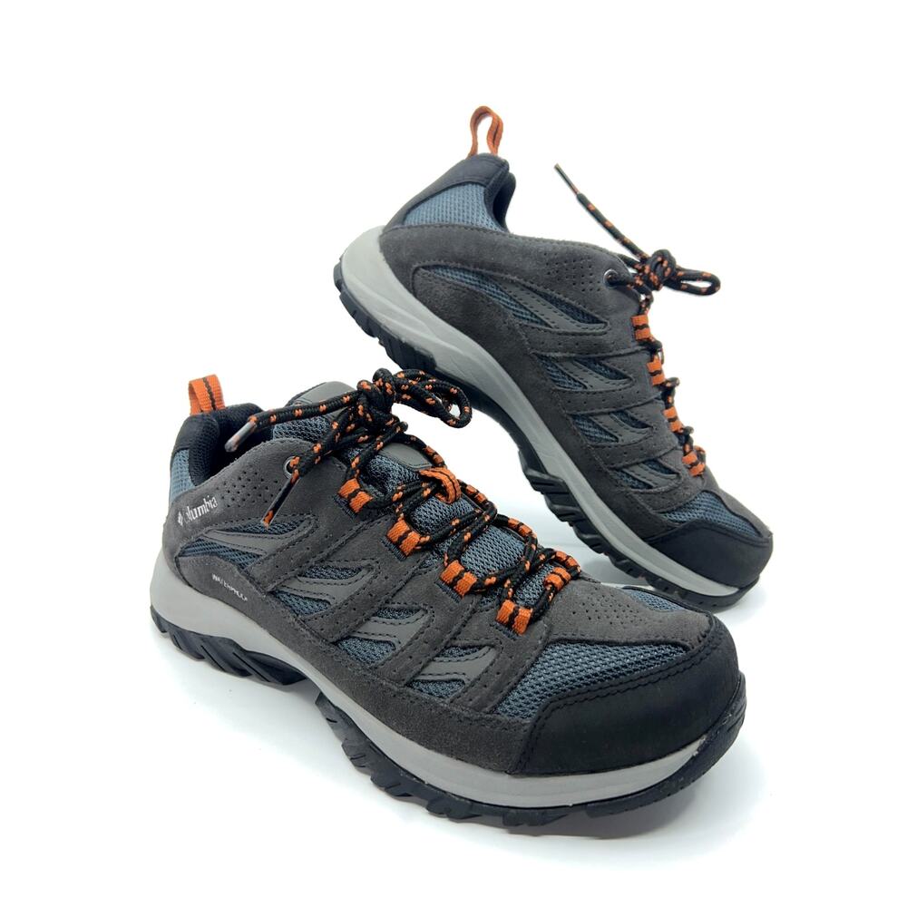 Columbia Crestwood Waterproof Hiking Shoes Men’s 7 Gray Orange